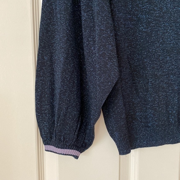 Anthropologie numph Sparkly Balloon Sleeve Sweater - Picture 2 of 4